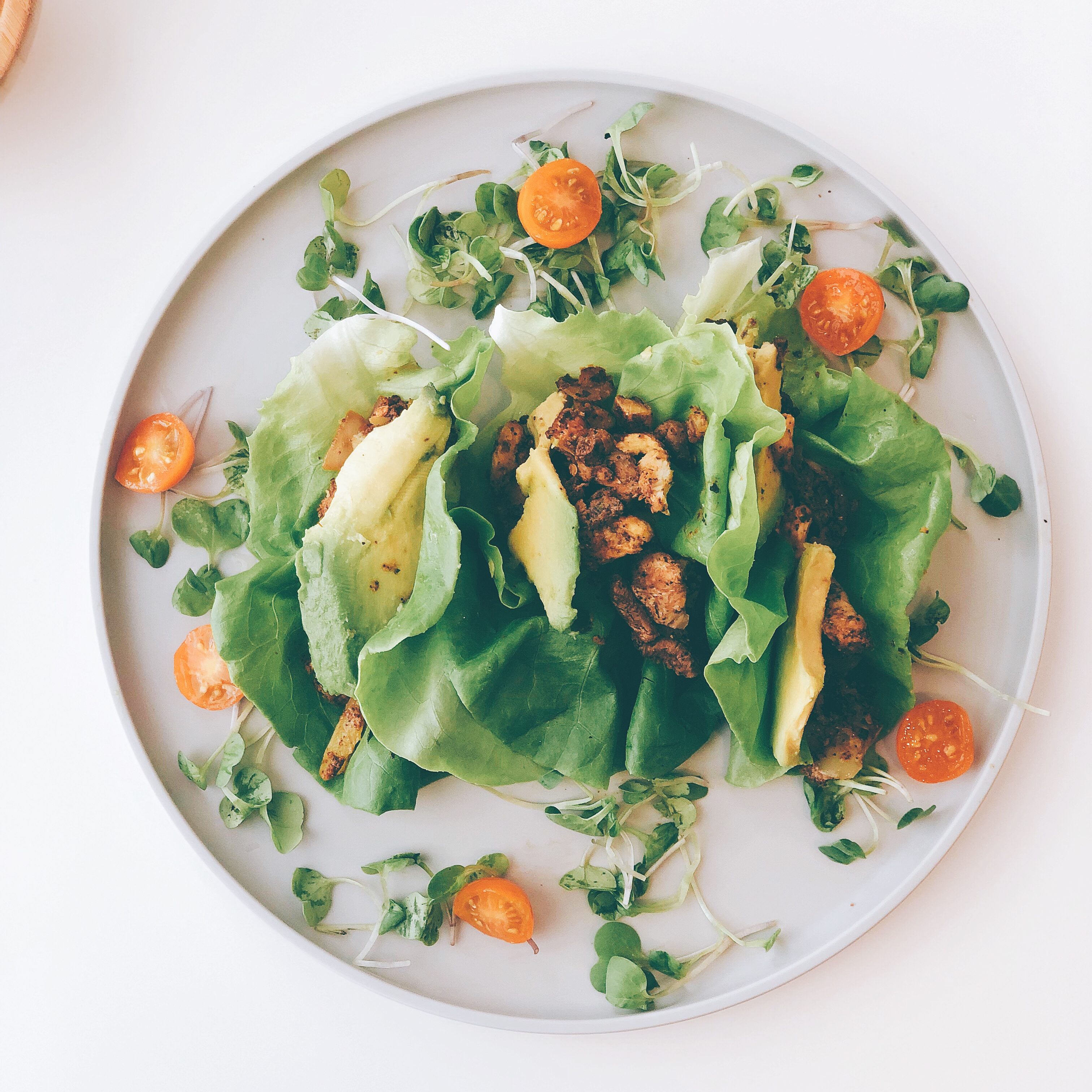 10-Minute Oyster Mushroom Lettuce Tacos